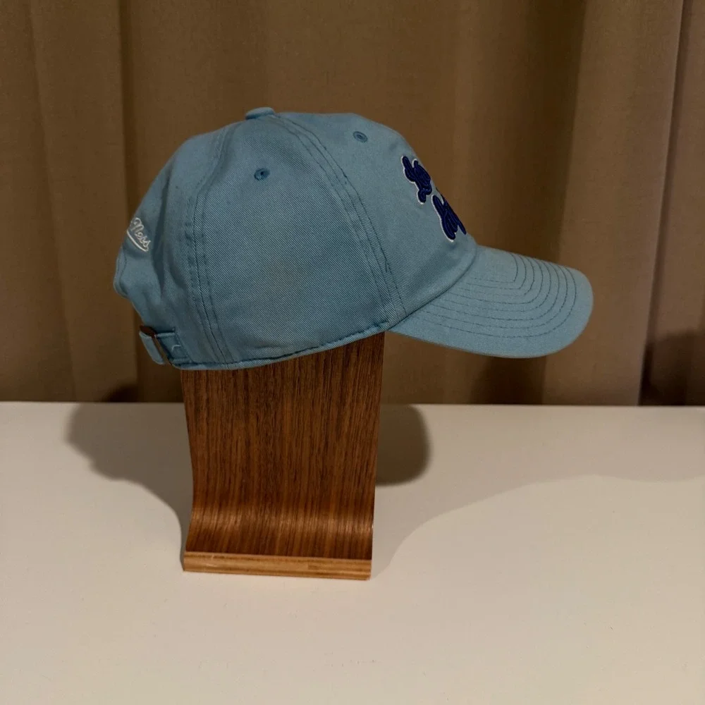 Mitchell Ness Los Angeles Script‎ Baseball Cap Light Blue Snapback NBA